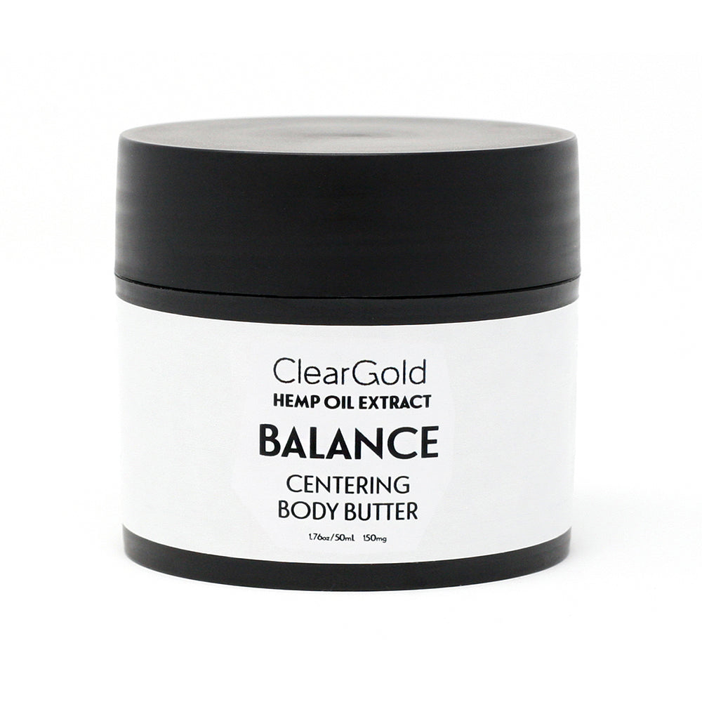 Balance Body Butter clear gold balance body butter with hemp oil extract