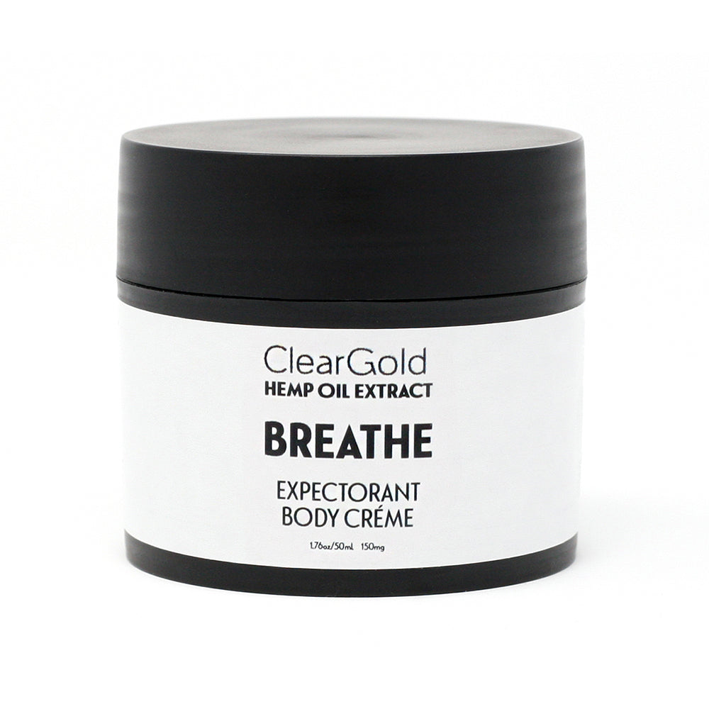 Breathe Body Créme clear gold breathe body creme hemp oil and herbs