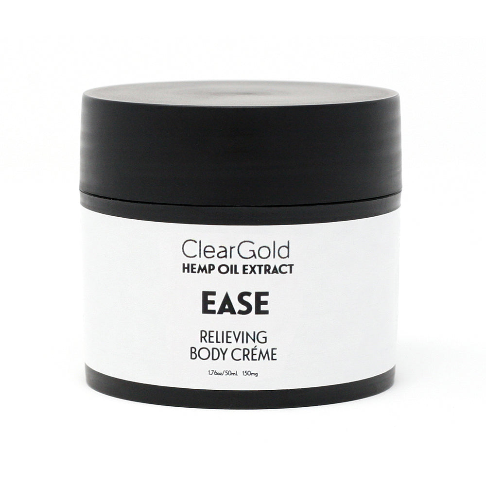 Ease Body Créme clear gold breathe body creme hemp oil herbal blend