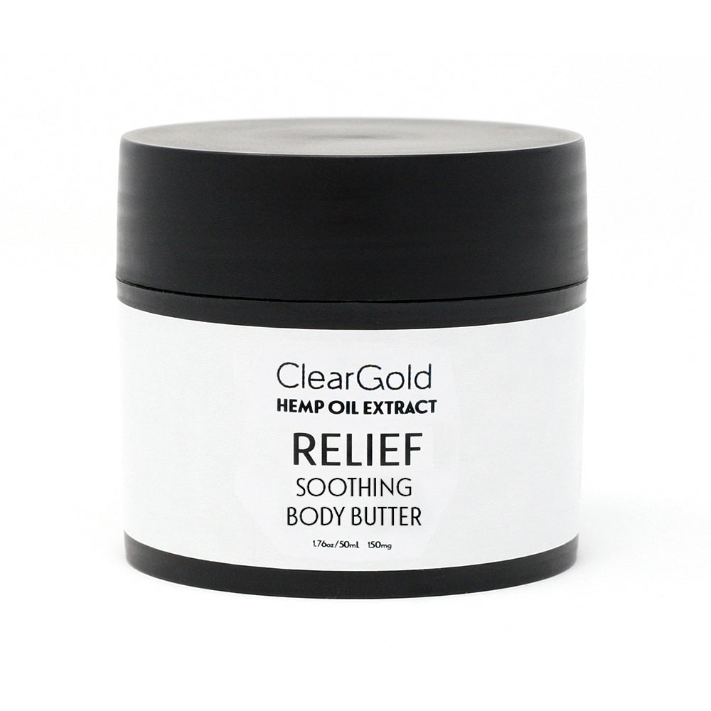 Relief Body Butter clear gold relief body butter hemp oil extract beauty care