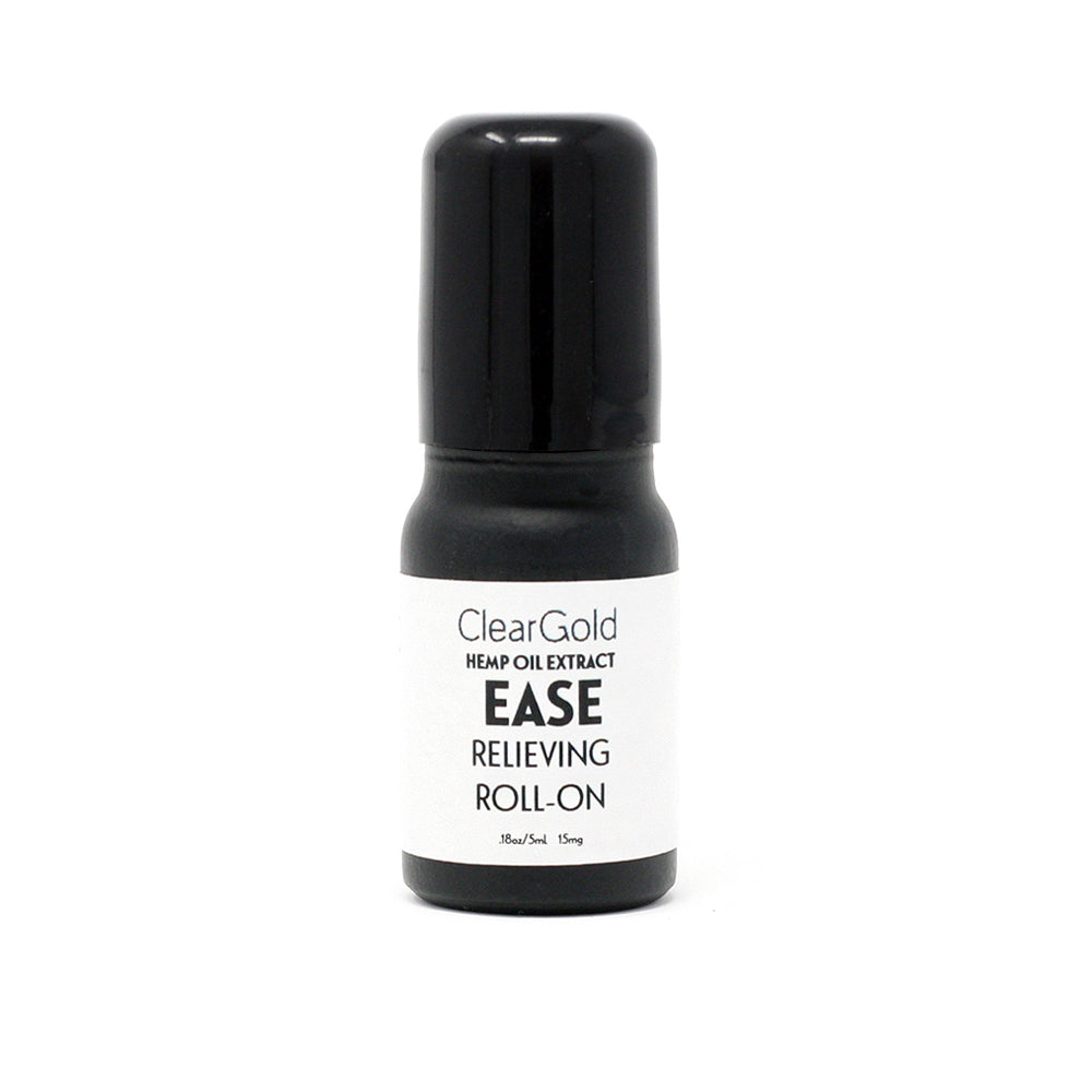 Ease Roll On clear gold ease body creme hemp oil herb extracts