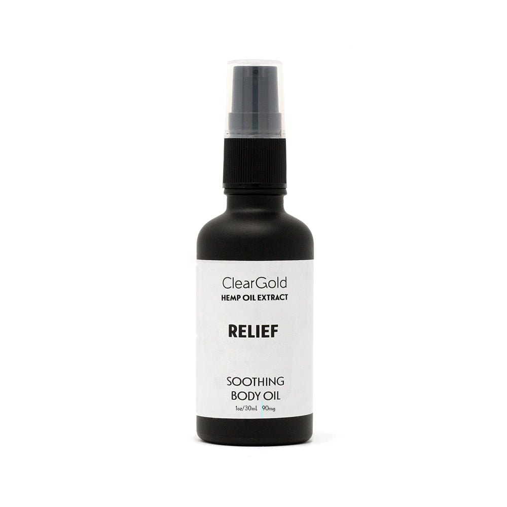 Relief Body Oil clear gold relief body oil cannabis herbal beauty