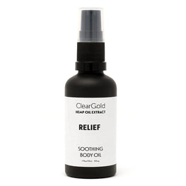 clear gold relief body oil cannabis herbal extract