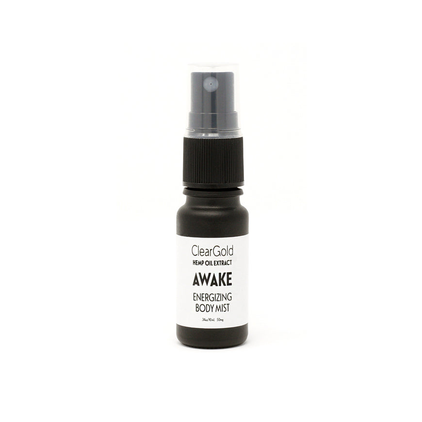 cleargold awake body mist hemp oil cbd