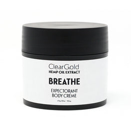 clear gold breathe body creme hemp oil and herbs