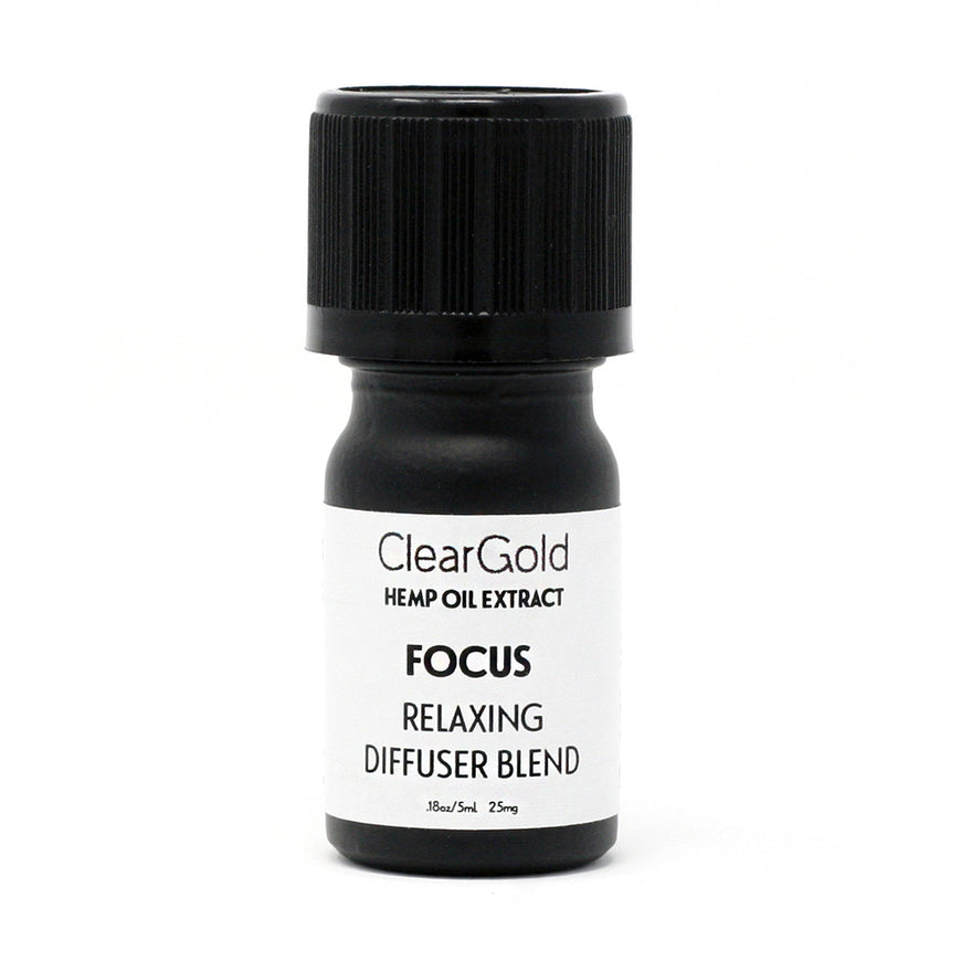 clear gold focus diffuser hemp oil beauty products