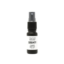 clear gold serenity cbd body mist hemp oils