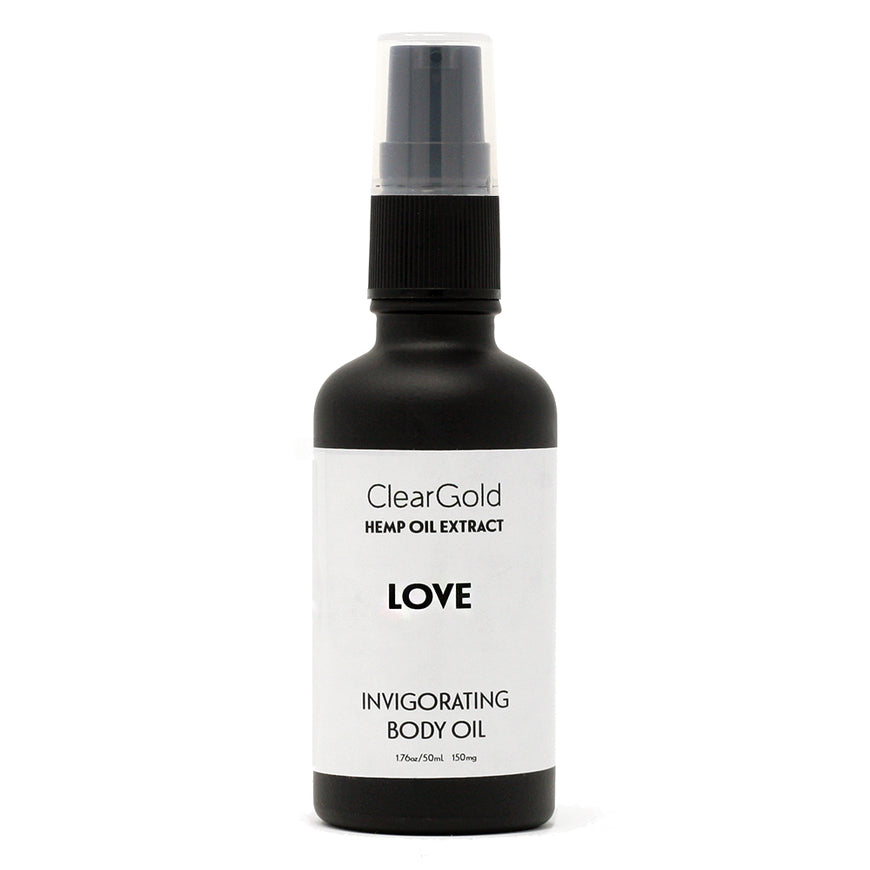 clear gold love body oil hemp herbal extract