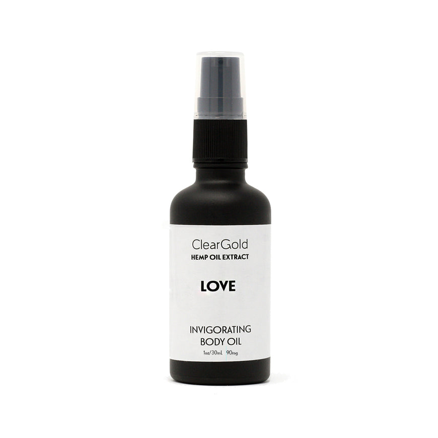 clear gold love body oil hemp herbal extract solution