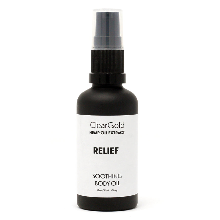 clear gold relief body oil cannabis herbal extract